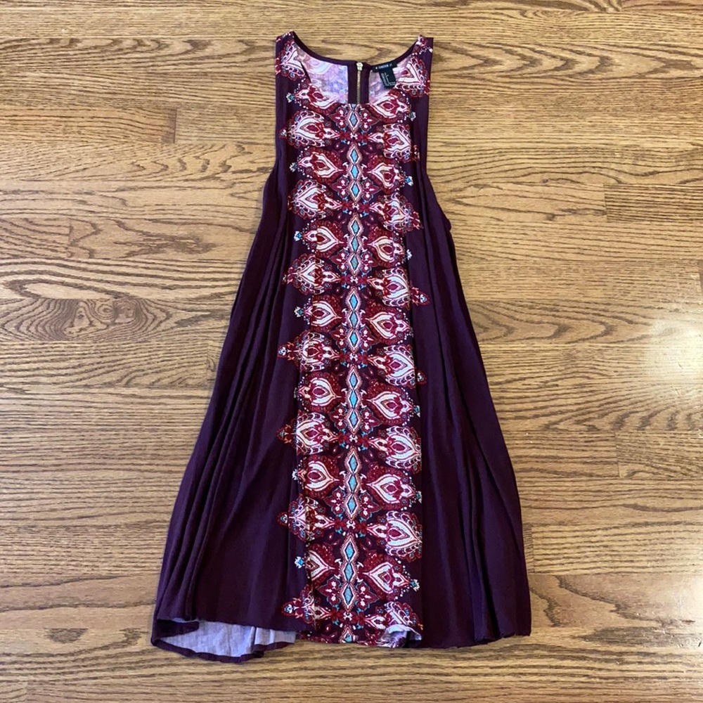 Patterned shift dress